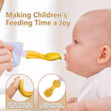 Juego de alimentación de silicona para bebés y bolsas de alimentos para  bebés: sin esfuerzo, cucharas sin fugas para comidas de bebé, compatible  con múltiples tipos de bolsa, ideal para bebés de 3 : Bebés