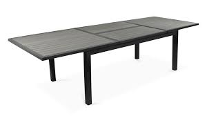 Ces mobiliers sont dédiés généralement aux restaurants. Grande Table De Jardin Extensible Aluminium Et Bois Composite