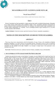 Bodrum evlerinin bu özelliğinin devam etmesi ve bu ahengin bozulmaması için 1974 yılında imar planı yapılmıştır. Musandirali Evin Tanimina Dair Notlar Notes On The Description Of House With Musandira Pdf Ucretsiz Indirin
