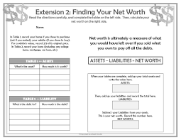 Picture Financial Literacy Worksheets Consumer Math Budgeting Worksheets