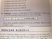 Possible combinations of true and false for three variables ...