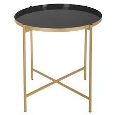 Chez ikea, tu trouves différents styles de tables de chevet pour que l'une d'entre elles se marie assurément bien avec ta chambre. Table A Cafe Sanat Noire Et Or La Foir Fouille Table Cafe Table D Appoint Ronde Table De Chevet Ronde