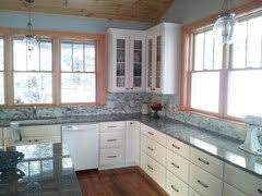 But if you look at all the trim and wall color finally, the cabinets: White Kitchen Cabinets With Stained Trim