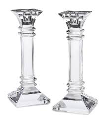 A versatile design makes it possible to burn either a taper candle or a pillar candle. Marquis By Waterford Crystal Treviso Candlestick Pair Dillard S In 2021 Crystal Candlesticks Waterford Crystal Candlesticks