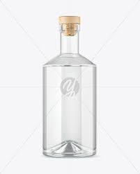 Download Clear Glass Gin Bottle Mockup In Bottle Mockups On Yellow Images Object Mockups PSD Mockup Templates
