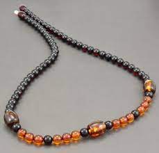 Men S Beaded Necklace Made Of Amazing Healing Baltic Amber Beaded Necklace Mens Beaded Necklaces Baltic Amber Teething Necklace