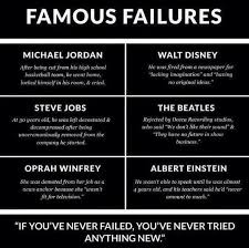 Famous Failures Michael Jordan Walt Disney Steve Jobs The Beatles Oprah Winfrey Albert Einstein Famous Failures Inspirational Quotes Steve Jobs