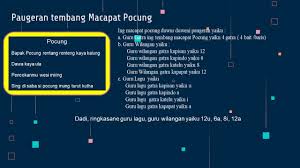 Guru gatra = 9 tembang sinom memiliki 9 larik atau baris kalimat. Bahasa Jawa Tembang Macapat Pocung Youtube