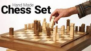 This handsome board features a veneered playing surface that flips up for classic chessboard. Making A Chess Board And All Of Its Pieces Including The Horse The Castle And The Pointy One Youtube