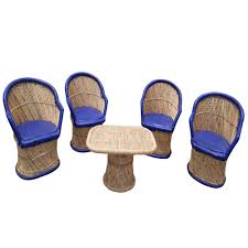 1 items found from ebay international sellers. Bistro Chairs Bamboo Rattan Wicker Chair With Table For Living Room Garden Drawing Room Bedroom Poolside Set With Table 4 1 Buy Puff Chair Pedicure White Office Chair Used Hairdressing Chair