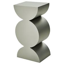Studio Brancusi Xi Sculptural Side Table Matte Steel Customizable In 2020 Side Table Glass Side Tables Modern Sculpture