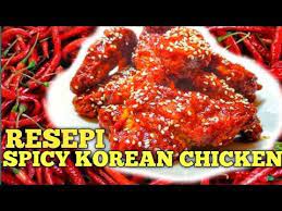 Resepi Spicy Korean Chicken Resepi Ayam Goreng Korea Pedas Youtube Ayam Goreng Korea Ayam Goreng Resep Ayam