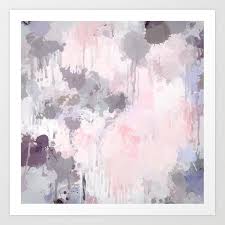 Free shipping on orders over $35. Modern Contemporary Minimalist Style Abstract Painting Fine Art Print In Pink And Grey Prints Art Collectibles Vadel Com