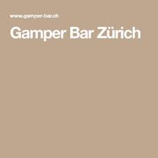 gamper bar zurich