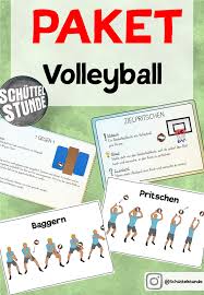 Die position dieser spieler ist festgelegt und nach einem aufschlagwechsel wechseln die spieler des jeweiligen teams ihre positionen in einer festgelegten reihenfolge. Materialpaket Volleyball Stationskarten Und Technikkarten Unterrichtsmaterial Im Fach Sport Technik Volleyball Paket
