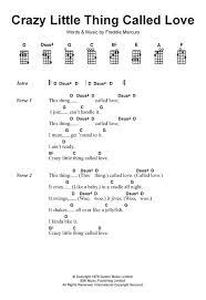 Tab Chitarra Crazy Little Thing Called Love Di Queen Ukulele Ukulele Songs Ukelele Songs Ukulele Chords Songs