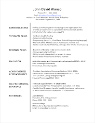 Resumes are like fingerprints because no two are alike. Sample Resume Format For Fresh Graduates Single Page Format Jobsdb Philippines Lebenslauf Beispiele Lebenslaufvorlage Kostenlos Lebenslauf
