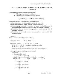 Calculando la masa molar y la composición elemental. 1 Alcule Pe Baza Formulelor Si EcuaÅ£iilor Chimice Exemplu