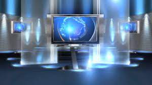 Free Virtual News Studio Background Virtual Set Blue Long Hd Studio Background Studio Background Images Virtual Studio