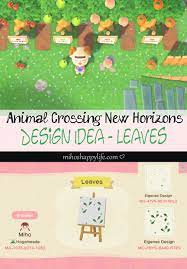 Animal Crossing New Horizons Template Design Idea Leaves