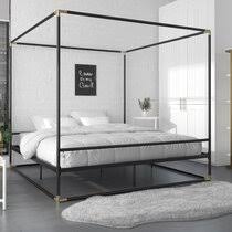 Novogratz marion black king size canopy bed (8) model# 4194049n. Black King Size Canopy Beds You Ll Love In 2021 Wayfair