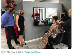 Polling has shown that a clear majority americans are reluctant to return to restaurants, movie theaters, and hair salons because of the threat of the coronavirus. Ted Cruz Gets Hair Cut At Texas Salon Whose Owner Was Arrested For Reopening Business Early