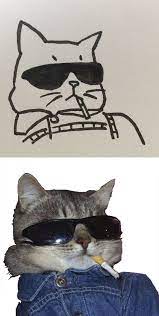 Drawing watercolor painting animal art, cute puppet ,cartoon mouse, cartoon character, painted png. When Your Teacher Keeps Saying You Can T Draw Cats But Your Paintings Are Photorealistic Line Art Drawings Cat Art Art Sketches