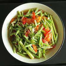 Buncis Tumis Tauco Stir Fry Green Beans With Salted Soy Beans Recipe Fried Green Beans Stir Fry Greens Stir Fry Green Beans