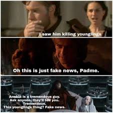 Anakin Didn T Kill Those Younglings Star Wars Quotes Star Wars Humor Star Wars Facts
