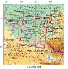 Барабинская равнина на карте