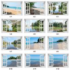 3d Wandbild Fototapete Fensterblick Palmen Meer Natur Vlies 150 Muster Ebay Fototapete fenster stand ausblick new york wohnzimmer tapete wandtapete xxl 3d.