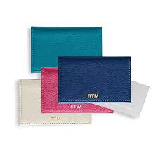 Each holder can conveniently fit up to 50 business cards. Leather Foldover Business Card Holder Mark And Graham