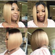 Black And Blonde Blunt Cut Bob Pin On Hair