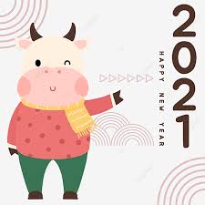 Gambar Tahun Baru Cina 2021 Menyambut Tahun Baru Lembu Comel 2021 Lembu Tahun Lembu Png Dan Psd Untuk Muat Turun Percuma