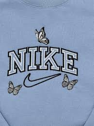 Custom clothing is a wholesale provider of quality printed and embroidered clothing for uniform, workwear and retail. Custom Embroidered Crewneck Butterflies Embroidered Logo Etsy In 2021 Embroidered Sweatshirts Sweatshirts Vintage Nike Sweatshirt
