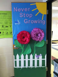 Our gift to you, our teachers, is a bunch of classroom door decorations for almost every season through the. Spring Door Decorating Ideas Your Students Will Adore