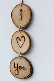 5 out of 5 stars. Hanging Wood Slice Copper I Heart You Decoration Derby Nottingham East Midlands