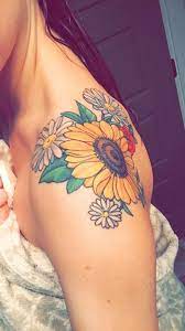 Special Back Shoulder Tattoo Ideas For Women Page 17 Chic Cuties Blog Sunflower Tattoo Shoulder Sunflower Tattoos Shoulder Tattoo