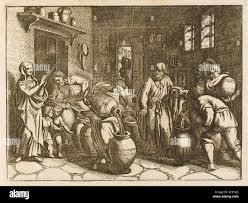 Elisha And The Oil Stock Photo