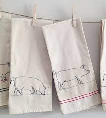 Pig Dish Towels 2 Pack Dish Towels Towel Yellow Kitchen Inspiration