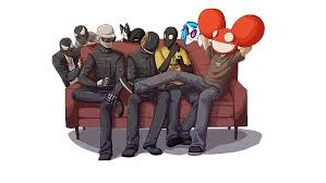 The images are of a product still in development. Hd Wallpaper Anime Characters Sitting On Sofa Illustration Daft Punk Thomas Bangalter Wallpaper Flare