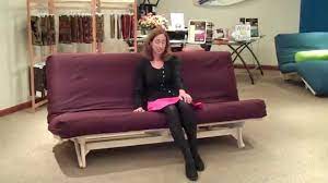 Futons are popular because of the versatility and comfort they offer. Armless Smart Futon With Wheels Just Leans Back To Flat Bed Youtube