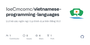 GitHub - IoeCmcomc/vietnamese-programming-languages: Liệt kê các ngôn ngữ lập  trình dựa trên tiếng Việt