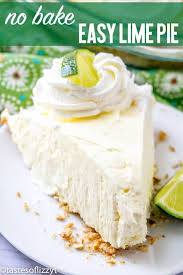 No Bake Lime Pie Is A Cool Creamy Dessert With Sweet Cream Cheese Tangy Lime And A Salty Crushed Pretzel Crust Easy Pie Recipes Creamy Desserts Lime Desserts