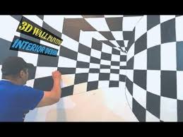 3d Wall Painting 3d Wall Decoration Effect Designs Ideas Youtube Wall Texture Design 3d Wall Painting Wall Art Painting