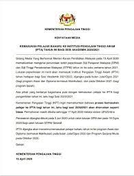 Inisiatif melonjak pengajian tinggi & tvet. Kementerian Pengajian Tinggi On Twitter Kenyataan Media Kemasukan Pelajar Baharu Ke Institusi Pengajian Tinggi Awam Ipta Tahun Ini Bagi Sesi Akademik 2020 2021 16 April 2020 Https T Co Notqk8ztc7