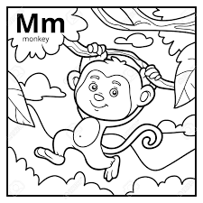Check spelling or type a new query. Libro Para Colorear Para Ninos Alfabeto Incoloro Letra M Mono Ilustraciones Vectoriales Clip Art Vectorizado Libre De Derechos Image 77428016