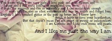Kej That S Who I Am Heartbreak Love Strength Quote Magic Glitter Girly Girl Facebook Cover Photo Facebook Cover Quotes Cover Photos Cover Quotes