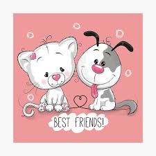 For drawing pretty and anatomically correct faces, let's see how the famous loomis head method works. Best Friends Cat And Dog Couple Twins Boy And Girl Holding Hands Cartoon Drawing Love Animation Anime Love Couple Valentines Day Poster By Modymagic3 Redbubble