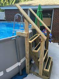 Above Ground Pool Ideas Above Ground Swimming Pool With Deck Above Ground Pool Maint Diy Swimming Pool Above Ground Pool Landscaping Above Ground Pool Stairs